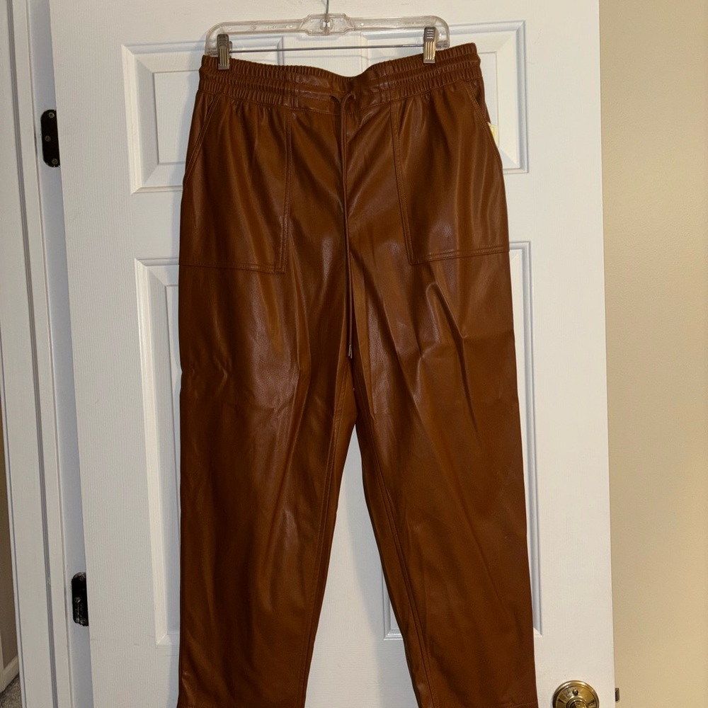 Brown Leather Pants